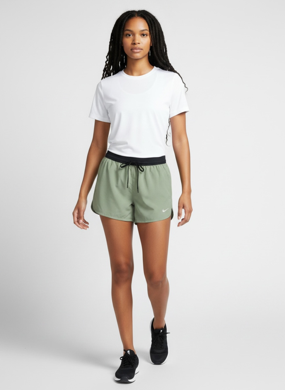 Nike‎ Dri-FIT Kids' Training Shorts - Oil Green